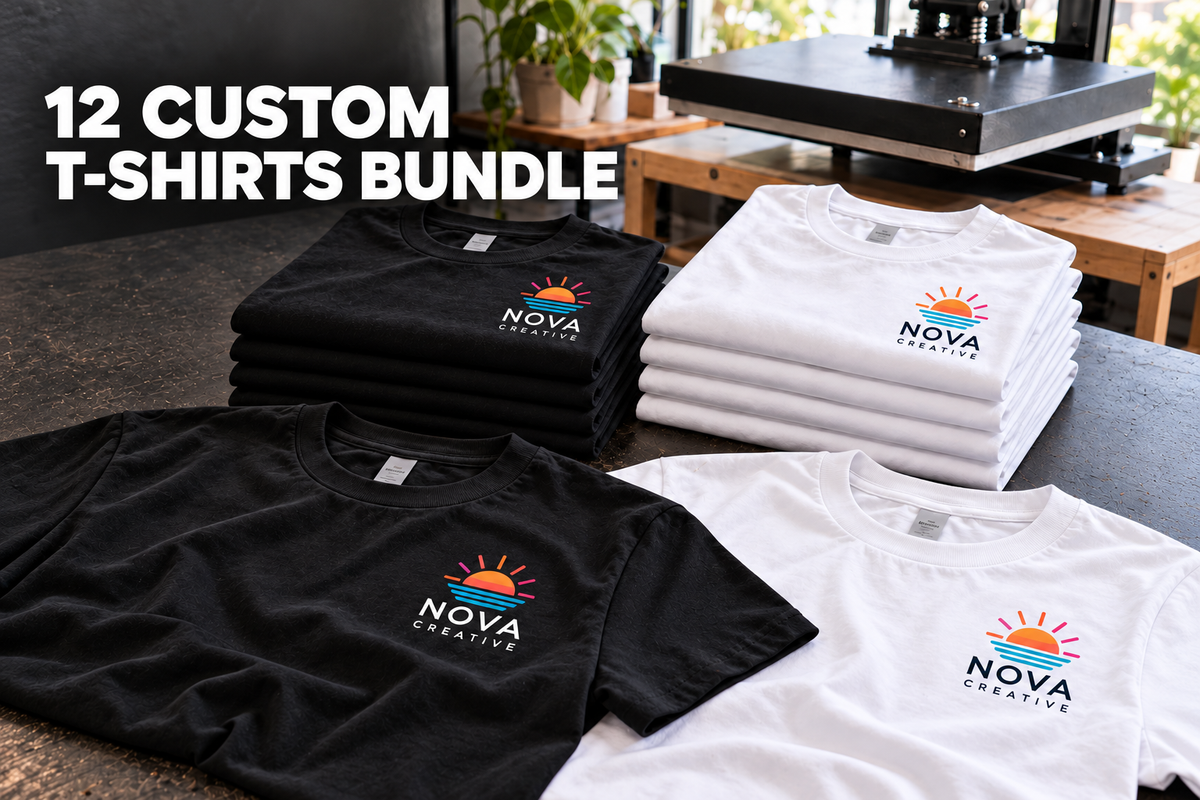 12 Custom T-Shirts Bundle